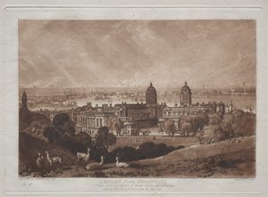 London fra Greenwich. av Joseph Mallord William Turner