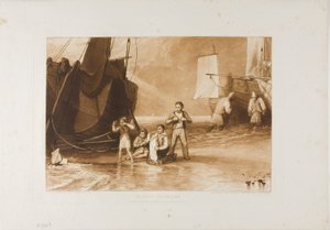 Marine Dabblers, plate 29 fra Liber Studiorum av Joseph Mallord William Turner