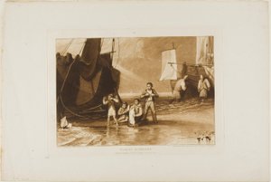 Marine Dabblers, plate 29 fra Liber Studiorum av Joseph Mallord William Turner