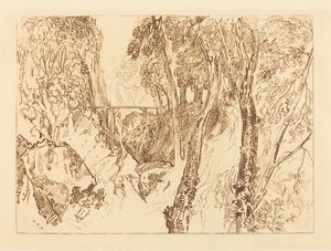 Mølle nær Grand Chartreuse av Joseph Mallord William Turner