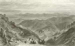 Mussooree and the Dhoon, fra Landour av Joseph Mallord William Turner