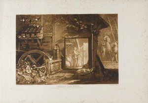 Pembury Mill, Kent, plate 12 fra Liber Studiorum av Joseph Mallord William Turner