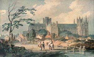 Peterborough katedral fra nord, 1909 av Joseph Mallord William Turner