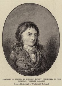 Portrett av Turner, av seg selv, nylig presentert for National Portrait Gallery