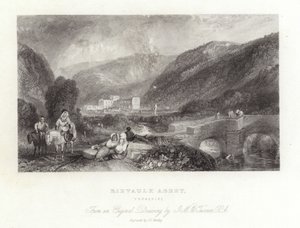 Rievaulx Abbey i Yorkshire av Joseph Mallord William Turner