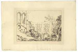 Rivaux Abbey (etsing) av Joseph Mallord William Turner