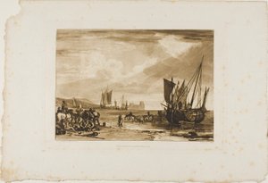Scene på den franske kysten, plate 4 fra Liber Studiorum av Joseph Mallord William Turner