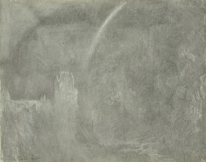 Schloss Eltz (kritt på papir) av Joseph Mallord William Turner