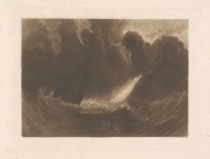 Skip i storm av Joseph Mallord William Turner