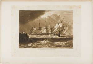 Sendes i en bris, plate 10 fra Liber Studiorum av Joseph Mallord William Turner