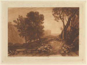 Solitude, eller The Reading Magdalen Liber Studiorum, del XI, plate 53, 12. mai 1814. av Joseph Mallord William Turner