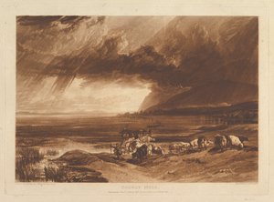 Solway Moss Liber Studiorum, del XI, plate 52, 1. januar 1816. av Joseph Mallord William Turner