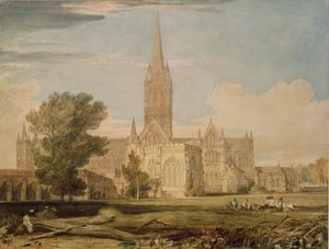 South View of Salisbury Cathedral, 1797-98 av Joseph Mallord William Turner