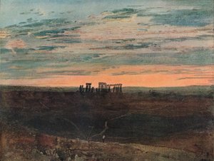 Stonehenge: Solnedgang, 1909 av Joseph Mallord William Turner