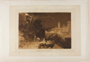 Tiende plage of Egypt, plate 61 fra Liber Studiorum av Joseph Mallord William Turner