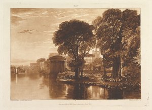 The Alcove, Isleworth Liber Studiorum, del XIII, plate 63, 1. januar 1819. av Joseph Mallord William Turner