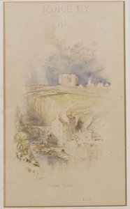 Bowes Tower, ca. 1833 av Joseph Mallord William Turner
