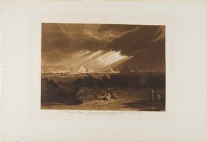 The Fifth Plague of Egypt, plate 16 fra Liber Studiorum av Joseph Mallord William Turner