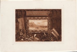 Frontispicen til studieboken av Joseph Mallord William Turner