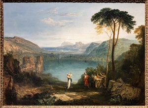 Lake of Avernus, Aeneas, Cumaean Sybil av Joseph Mallord William Turner