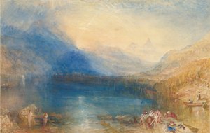 The Lake of Zug, 1843 (wc over grafitt)