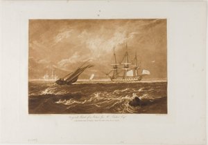 The Leader Sea Piece, plate 20 fra Liber Studiorum av Joseph Mallord William Turner