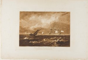 The Leader Sea Piece, plate 20 fra Liber Studiorum av Joseph Mallord William Turner
