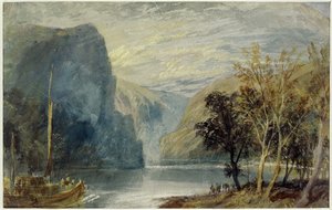 Lorelei-klippen, 1817 av Joseph Mallord William Turner