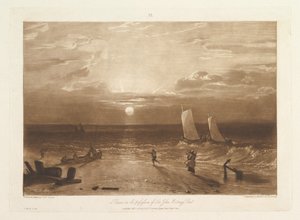 The Mildmay Sea-Piece Liber Studiorum, del VIII, plate 40, 11. februar 1812. av Joseph Mallord William Turner