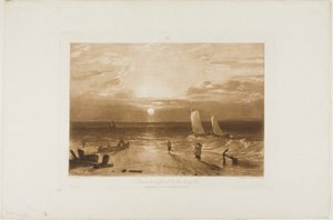The Mildmay Sea-Piece, plate 40 fra Liber Studiorum av Joseph Mallord William Turner