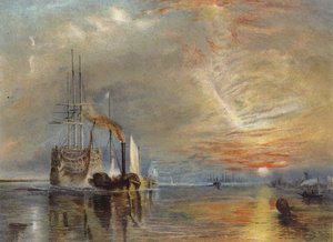 "Den gamle Temeraire dro til sin siste køye" av Joseph Mallord William Turner