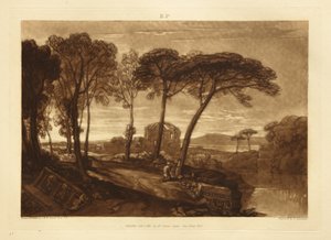 Minerva Medicas tempel av Joseph Mallord William Turner