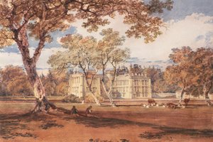 Towneley Hall, ca. 1798 av Joseph Mallord William Turner