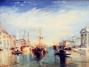Venezia, fra verandaen til Madonna della Salute, c1835 av Joseph Mallord William Turner