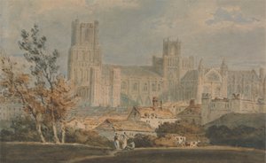 Utsikt over Ely-katedralen av Joseph Mallord William Turner