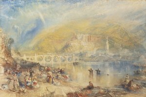 Utsikt over Heidelberg med en regnbue av Joseph Mallord William Turner