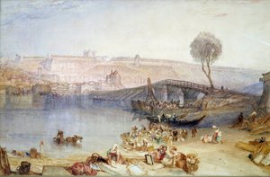 Utsikt over stedet og slottet Saint Germain en Laye. Maleri av Joseph Mallord William Turner (1775-1851) av Joseph Mallord William Turner