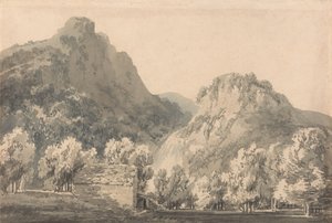Lodore-fossen, Cumberland av Joseph Mallord William Turner