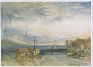 Windermere, 1821 (wc på papir) (etterrestaurering) av Joseph Mallord William Turner