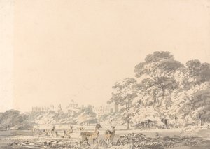 Windsor Castle og Park med hjort av Joseph Mallord William Turner
