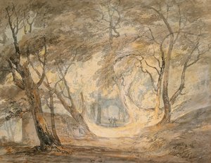 Woodland Scene with Figures, ca. 1798 (akvarell på papir) av Joseph Mallord William Turner