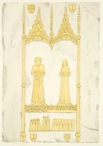 Messing av John og Johanna Jay i St Mary Redcliffe (akvarell på papir) av Joseph Manning