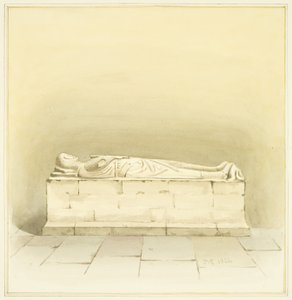 Graven til Robert de Berkeley i St Mary Redcliffe (akvarell på papir) av Joseph Manning