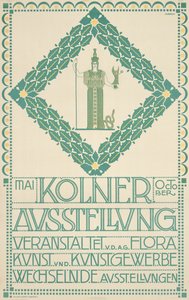 En plakat for Köln kunstfestival i 1905, 1905