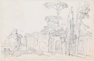 Hagene til en italiensk villa av Joseph Marie Vien