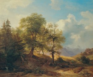Sommerlandskap i høyfjellet av Joseph Martin Höger