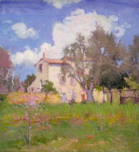 The Cottage Garden (olje på lerret)