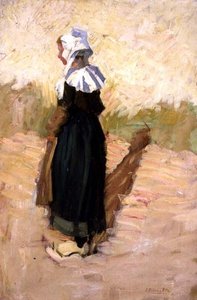 Den lille bretonske jenta av Joseph Milner Kite