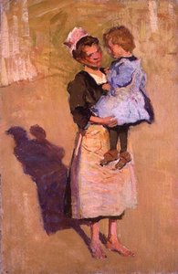 The Nursemaid (olje på lerret) av Joseph Milner Kite