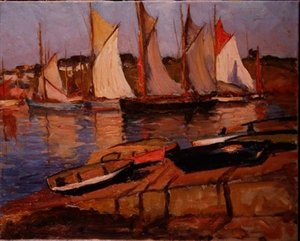 Yachter ved kysten